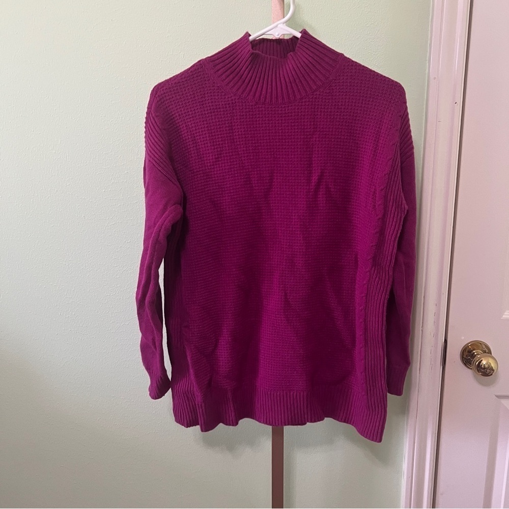 Talbots fushia sweater Medium